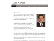 Tablet Screenshot of garyaolson.com